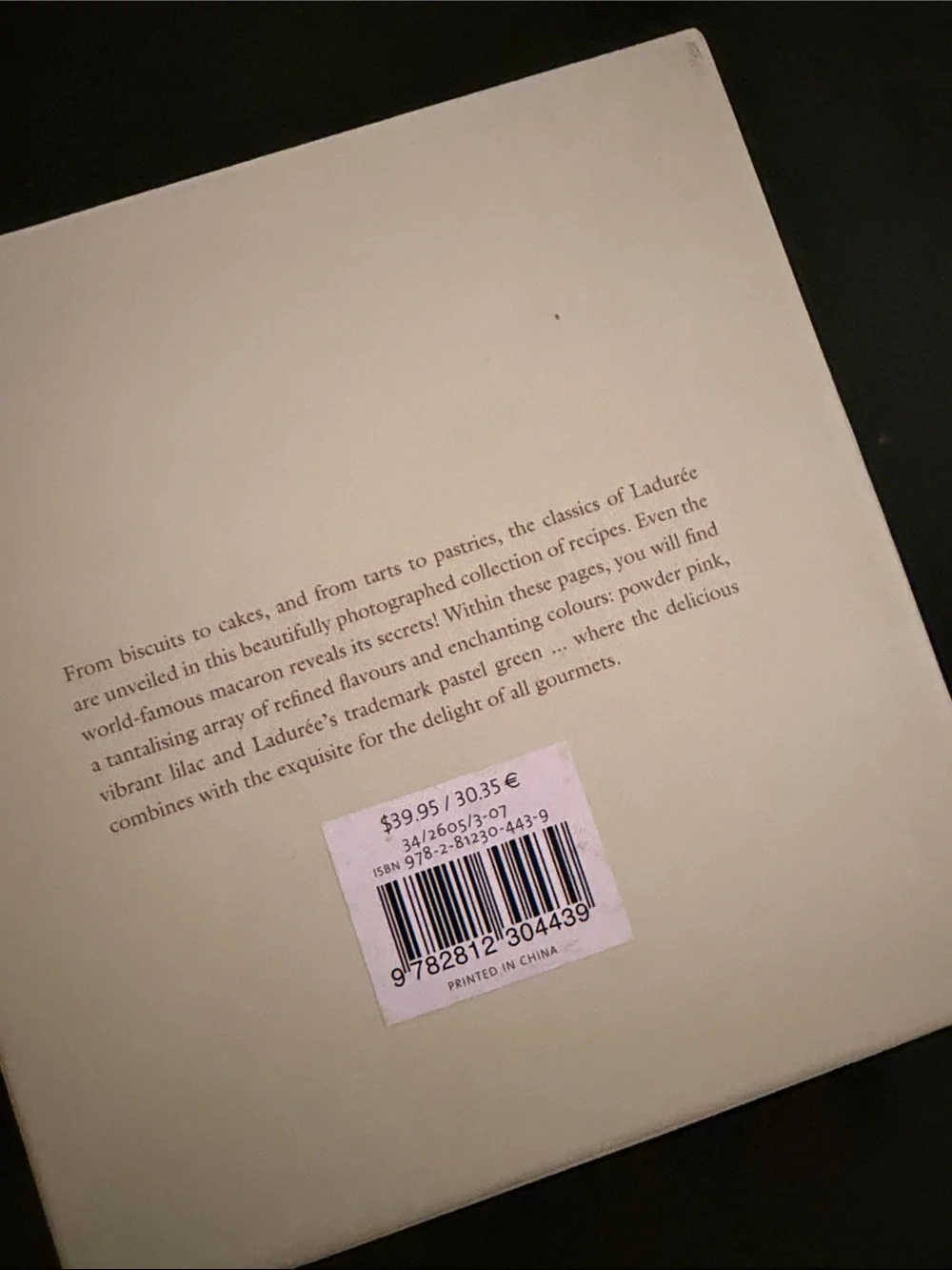 Ladurée Sucré: The Recipes cookbook